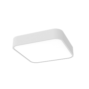 Светодиодный консольный светильник VARTON COSMO Q накладной 30 Вт 3000 К 600x600 мм RAL9003 белый муар с рассеивателем опал